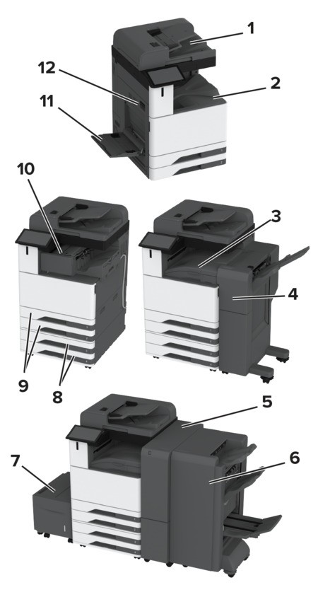 Identifying jam locations | Lexmark CX943