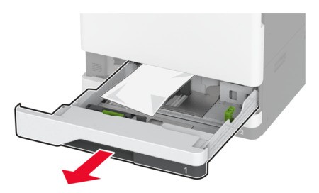 Paper jam in the standard tray | Lexmark CX943