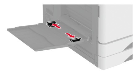 Loading the multipurpose feeder | Lexmark CX943