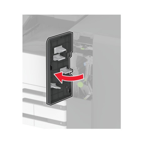 Installing the trifold/Z‑fold finisher | Lexmark CX944