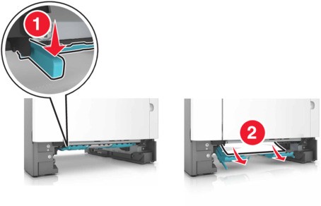 Paper jam in the duplex unit | Lexmark MX611