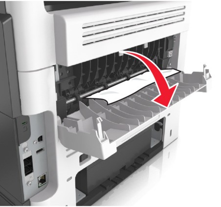まぁページ Paper jam in the rear door | Lexmark MX611