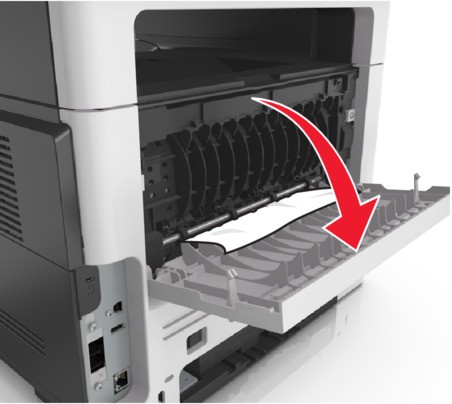 aymページですm(_ _)m Paper jam in the rear door | Lexmark MX511