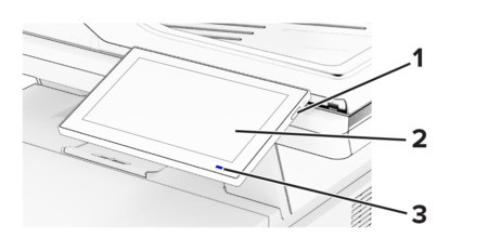 Using the control panel | Lexmark MX632