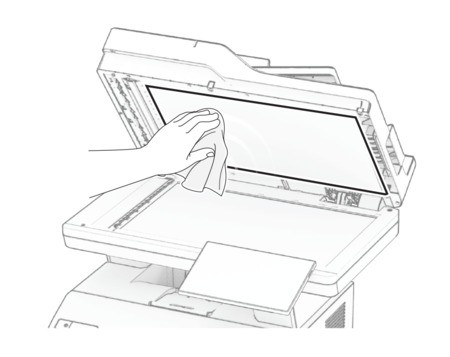 Cleaning the scanner | Lexmark XM3350