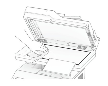 Cleaning the scanner | Lexmark XM3350