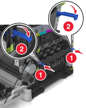 Replacing a developer unit | Lexmark CX310