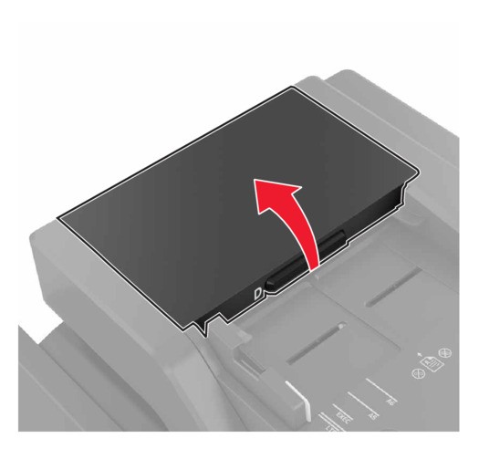 Paper jam in the automatic document feeder | Lexmark CX825