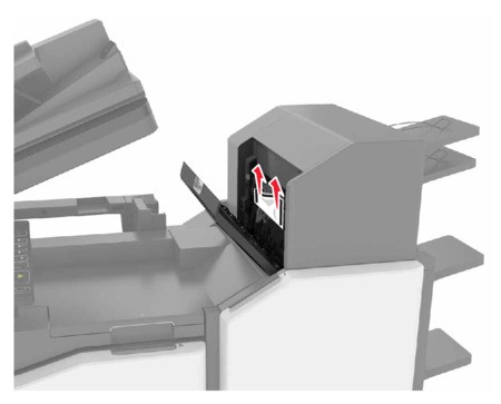 Paper jam in door L | Lexmark XC8163