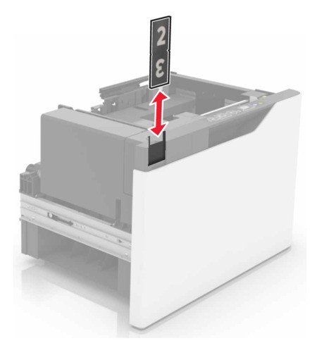 Replacing the 2200‑sheet tray insert | Lexmark XC6153