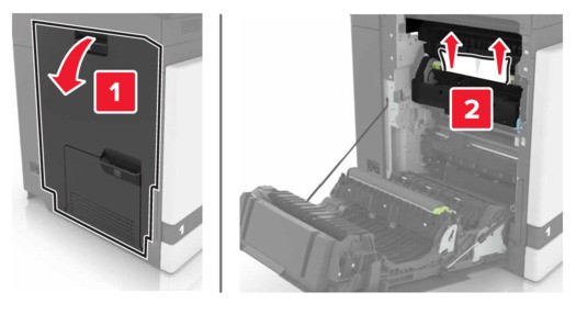 Paper jam in the standard bin | Lexmark CX820