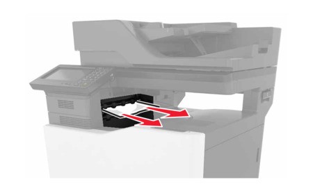Paper jam in the standard bin | Lexmark CX820