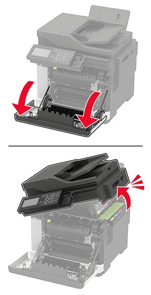 Paper jam in door A | Lexmark XC2235