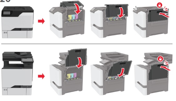 Black backgrounds on all pages check | Lexmark XC4342
