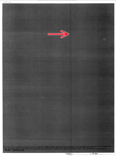 Vertical dark band check | Lexmark XM3350