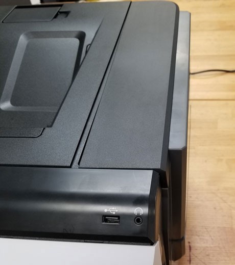 The front part is unlatched.