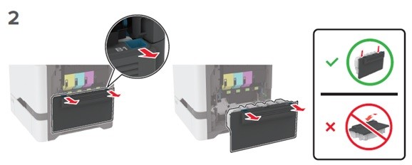 Black backgrounds on all pages check | Lexmark XC4342